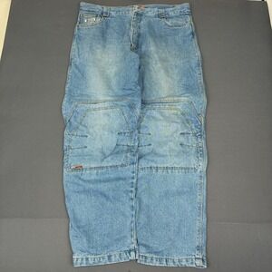 Icon Barrier Double Knee Denim Fleece Lined Pants Men's Size 40x33 Asphalt